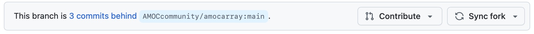 image from github.com showing the sync fork button